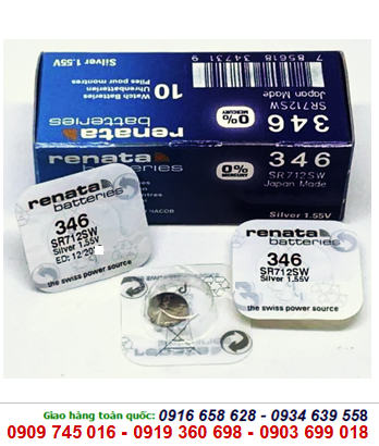 Pin Renata 346/SR712SW silver oxide 1.55V chính hãng Renata Thụy Sĩ